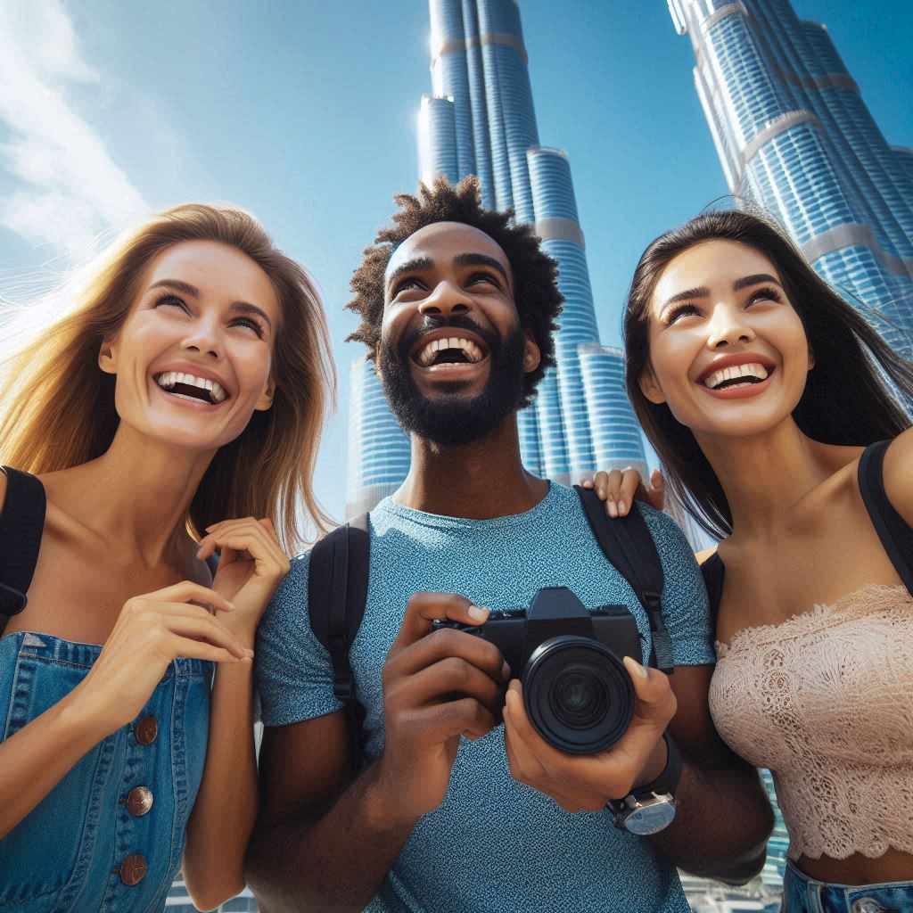 3 Instagrammers people starting Dubai Instagram Tour